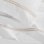 Fieldstone 100% Cotton Two-Line Embroidered Sheet Set