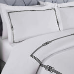 100% Cotton Gold Embroidered Duvet Cover Set