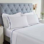Moonlawn 100% Cotton Gold Embroidered Sheet Set