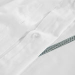 100% Cotton Cross-Stitch Embroidered Duvet Cover Set