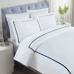 100% Cotton Cross-Stitch Embroidered Duvet Cover Set