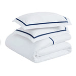 100% Cotton Cross-Stitch Embroidered Duvet Cover Set