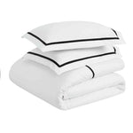 100% Cotton Cross-Stitch Embroidered Duvet Cover Set