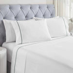 Riverton Cotton Cross-Stitch Deep Pocket Sheet Set
