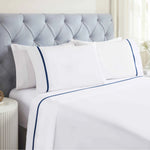 Riverton Cotton Cross-Stitch Deep Pocket Sheet Set