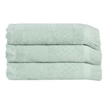 Cotton Geometric Jacquard Absorbent Bath Towel Set of 3