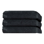 Cotton Geometric Jacquard Absorbent Bath Towel Set of 3