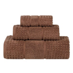 Superior Napa Zero Twist Cotton Waffle Honeycomb 3 Piece Towel Set