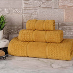 Superior Napa Zero Twist Cotton Waffle Honeycomb 3 Piece Towel Set