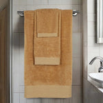 Superior Rayon from Bamboo Eco-Friendly Fluffy Solid 3-Piece Towel Set