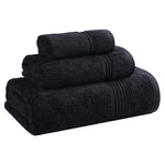 Egyptian Cotton Plush Bath Towel Set 3 Piece Heritage Collection