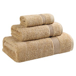 Egyptian Cotton Plush Bath Towel Set 3 Piece Heritage Collection