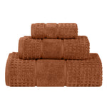 Superior Napa Zero Twist Cotton Waffle Honeycomb 3 Piece Towel Set