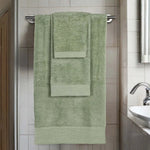 Superior Rayon from Bamboo Eco-Friendly Fluffy Solid 3-Piece Towel Set