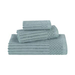 Superior Soho Ribbed Cotton Absorbent 3 Piece Assorted Towel Set
