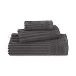 Superior Soho Ribbed Cotton Absorbent 3 Piece Assorted Towel Set