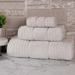 Superior Napa Zero Twist Cotton Waffle Honeycomb 3 Piece Towel Set