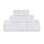 Superior Napa Zero Twist Cotton Waffle Honeycomb 3 Piece Towel Set