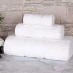Superior Napa Zero Twist Cotton Waffle Honeycomb 3 Piece Towel Set