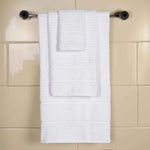 Superior Napa Zero Twist Cotton Waffle Honeycomb 3 Piece Towel Set