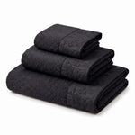 Wisteria Floral Jacquard 3-Piece Cotton Towel Set – Medium Weight Bathroom Towels