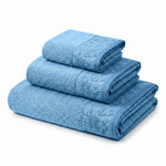 Wisteria Floral Jacquard 3-Piece Cotton Towel Set – Medium Weight Bathroom Towels