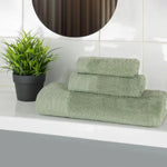 Superior Rayon from Bamboo Eco-Friendly Fluffy Solid 3-Piece Towel Set