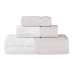 Lodi Cotton 3-Piece Bathroom Towel Set – Absorbent Mid-Weight Solids & Patterns