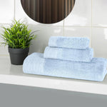 Superior Rayon from Bamboo Eco-Friendly Fluffy Solid 3-Piece Towel Set