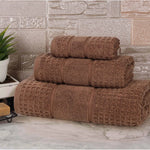 Superior Napa Zero Twist Cotton Waffle Honeycomb 3 Piece Towel Set