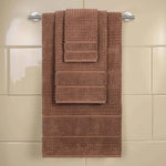 Superior Napa Zero Twist Cotton Waffle Honeycomb 3 Piece Towel Set