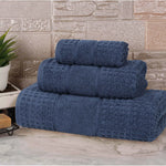 Superior Napa Zero Twist Cotton Waffle Honeycomb 3 Piece Towel Set