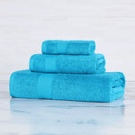 3 Piece Egyptian Cotton Plush Bath Towel Set - Kendell