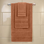 Superior Napa Zero Twist Cotton Waffle Honeycomb 3 Piece Towel Set