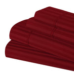 300 Thread Count Egyptian Cotton Sateen Stripe Bed Sheet Set