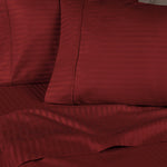 300 Thread Count Egyptian Cotton Sateen Stripe Bed Sheet Set