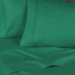 300 Thread Count Egyptian Cotton Sateen Stripe Bed Sheet Set
