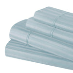 300 Thread Count Egyptian Cotton Sateen Stripe Bed Sheet Set