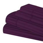 300 Thread Count Egyptian Cotton Sateen Stripe Bed Sheet Set