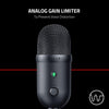 Seiren V2 X USB Condenser Microphone for Streaming and Gaming on PC: Supercardioid Pickup Pattern - Integrated Digital Limiter - Mic Monitoring and Gain Control - Built-In Shock Absorber