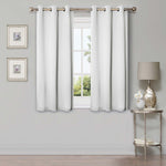 Blackout Window Curtains Solid Room Darkening Washable Set of 2