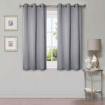 Blackout Window Curtains Solid Room Darkening Washable Set of 2