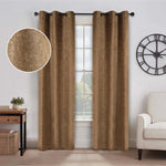 Senna Textured Woven Blackout 2-Piece Curtain Panel Set – Room Darkening Window Drapes