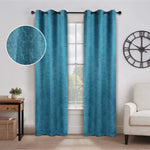 Senna Textured Woven Blackout 2-Piece Curtain Panel Set – Room Darkening Window Drapes