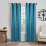 Senna Textured Woven Blackout 2-Piece Curtain Panel Set – Room Darkening Window Drapes