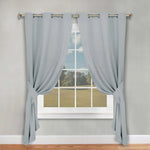 Classic Modern Solid Room Darkening Blackout Curtain Panels, Set of 2