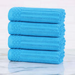 Superior Soho Ribbed Cotton Super Absorbent 4 Piece Hand Towel Set