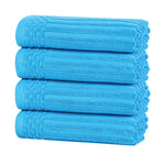 Superior Soho Ribbed Cotton Super Absorbent 4 Piece Hand Towel Set