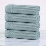 Superior Soho Ribbed Cotton Super Absorbent 4 Piece Hand Towel Set