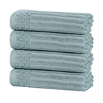 Superior Soho Ribbed Cotton Super Absorbent 4 Piece Hand Towel Set